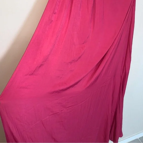Lulu's Goddess Aura Fuchsia One-Shoulder Maxi Dress - Picture 10 of 12